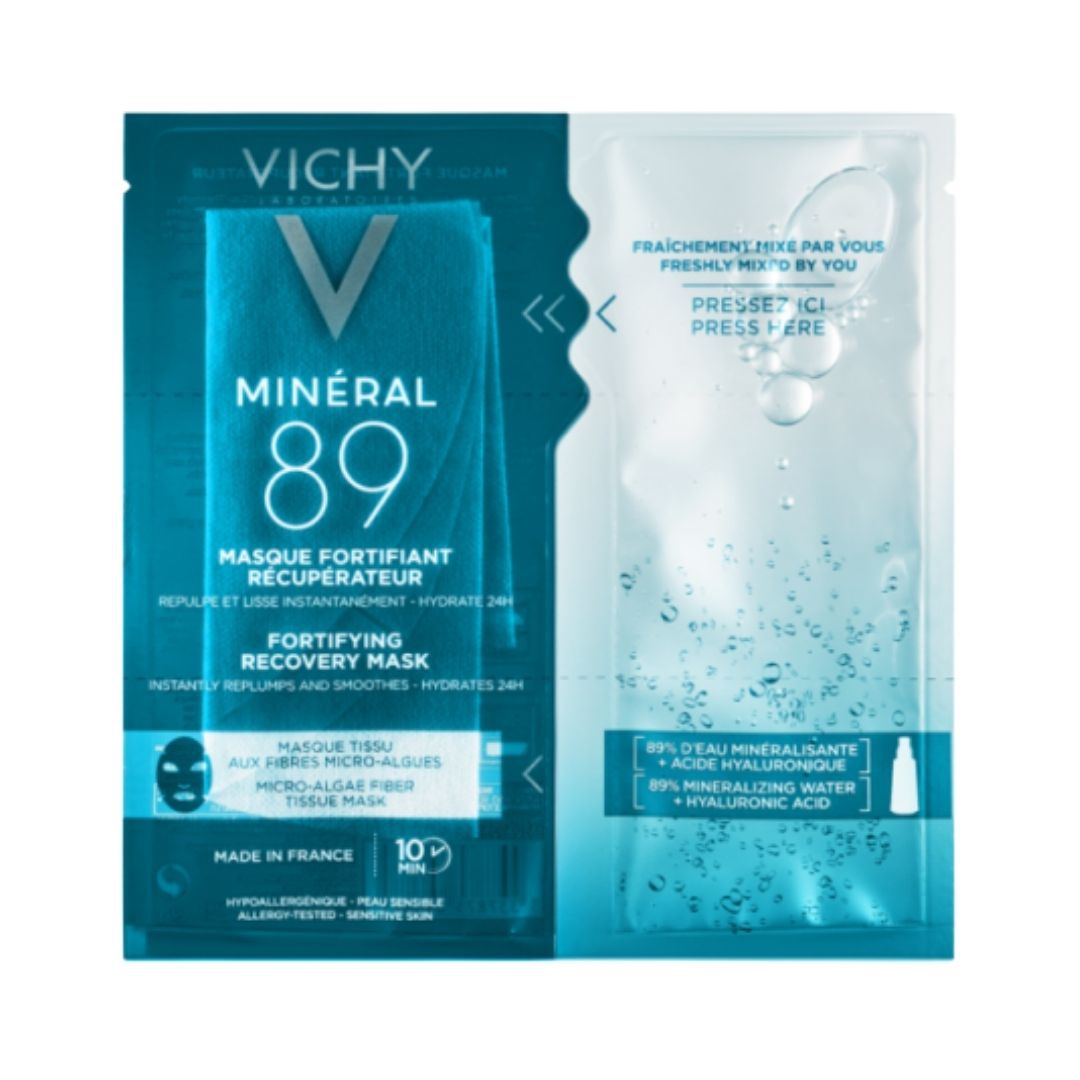 Vichy Mineral 89 Maschera in Tessuto Fortificante Riparatrice Idratante 29 g