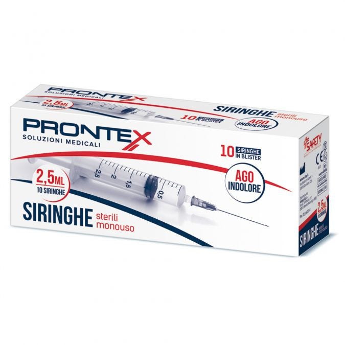 Siringa Prontex 2,5ml 10 Pezzi