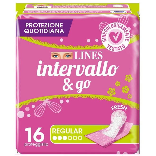 Lines Intervallo Freshgo Proteggislip Ripiegati 16 Pezzi