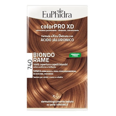 Euphidra Colorpro XD Tintura Extra Delicata Colore n740 Biondo Rame