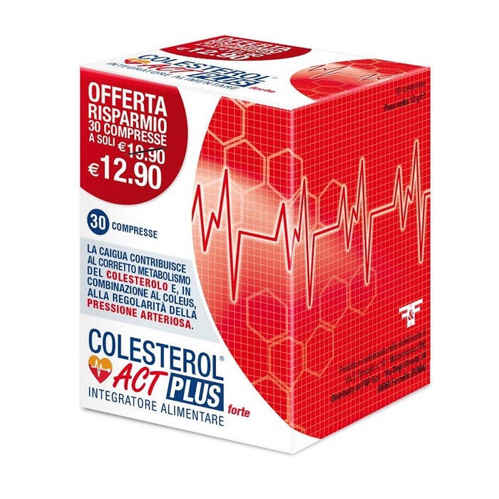 Colesterol Act Plus Forte Integratore Controllo Colesterolo 30 Compresse