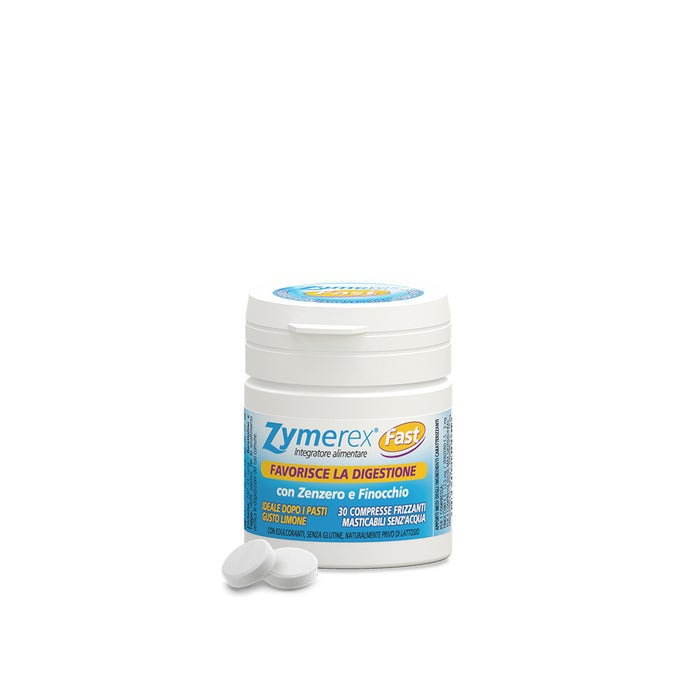Zymerex Fast Integratore per la Digestione 30 Compresse Masticabili