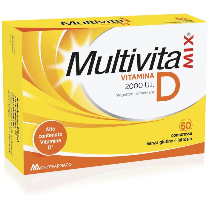 Multivitamix Vitamina D2000 UI Integratore alimentare 60 Compresse