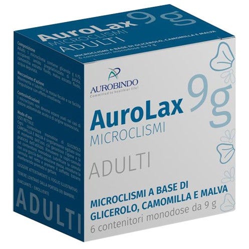 Aurolax Microclismi Adulti 6 Contenitori 9g
