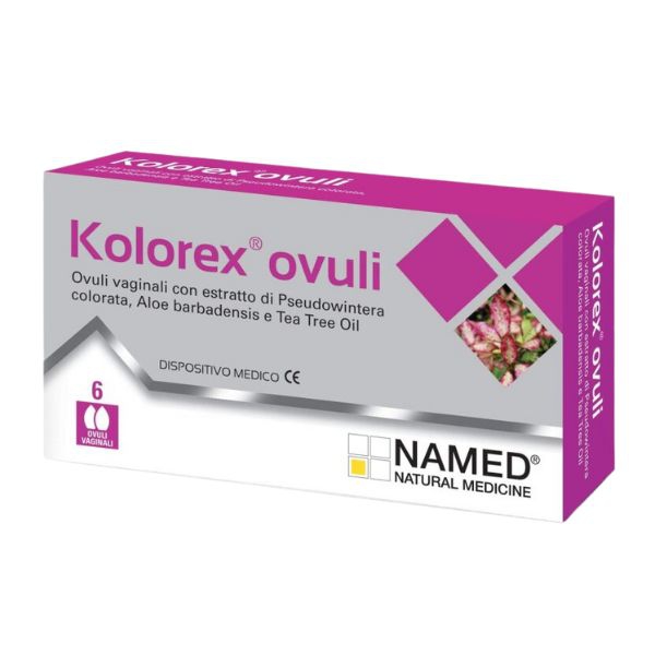 Kolorex Ovuli Vaginali per il Benessere genito-urinario 6 Pezzi