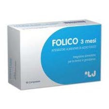 Folico 3 Mesi Integratore Acido Folico 90 Compresse