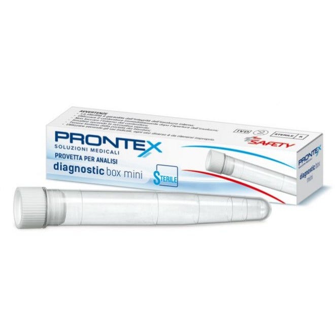 Safety Prontex Diagnostic Box Mini Provetta Sterile Per Urine Con Tappo