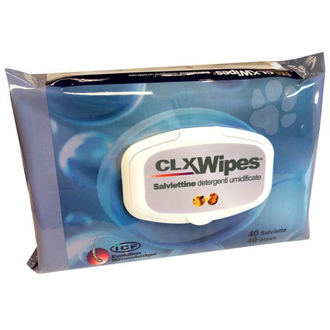 I.C.F. Clorexyderm Wipes Pocket Salviette Umidificate Cane/Gatto 40 Salviette
