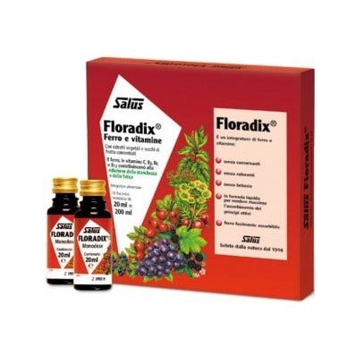 Floradix Ferro Integratore Ferro Vitamine 10 Flaconcini