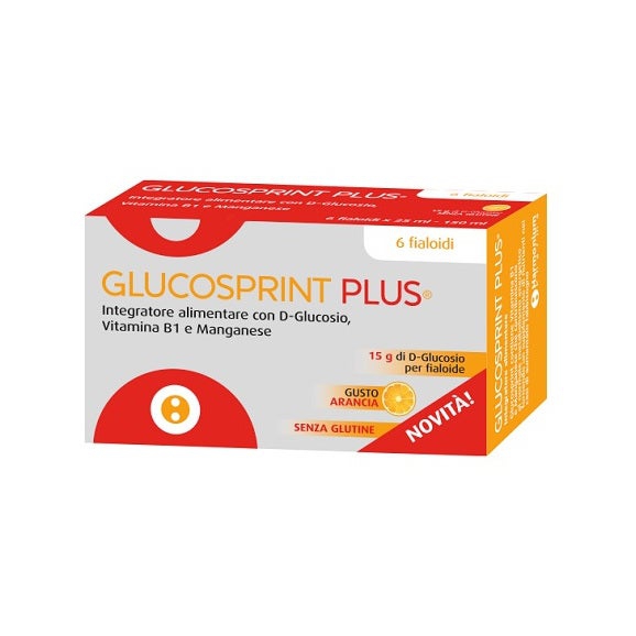 Glucosprint Plus Integratore Trattamento Ipoglicemia 6 Fiale