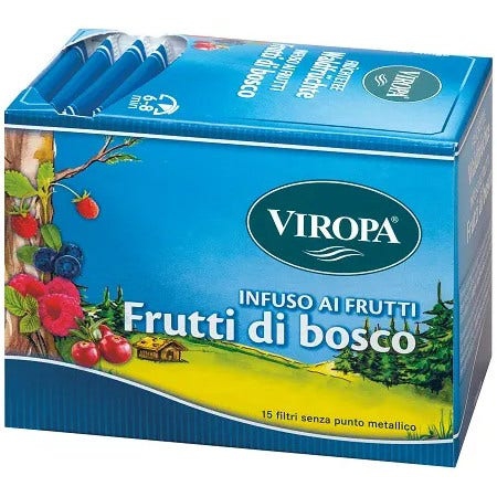 Viropa Infuso Ai Frutti Di Bosco 15 Bustine Da 2,5g