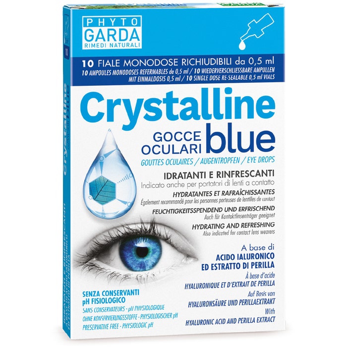 Phyto Garda Crystalline Blue Gocce Oculari Monodose 10 Fiale 0 5 ml