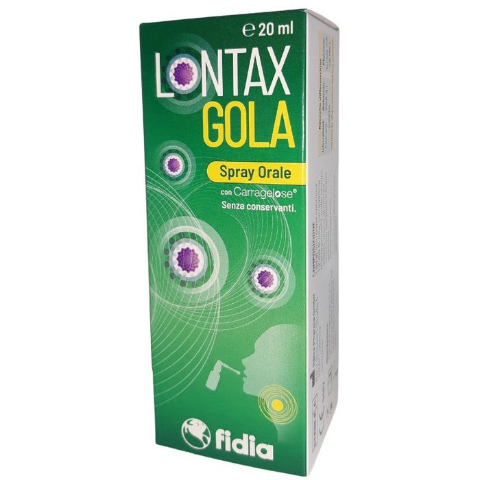 Lontax Gola Spray Orale per Mal di Gola e Tosse 20 ml
