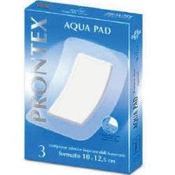 Safety Prontex Aqua Pad Garza Adesiva Impermeabile 10x12,5 cm 3 Pezzi