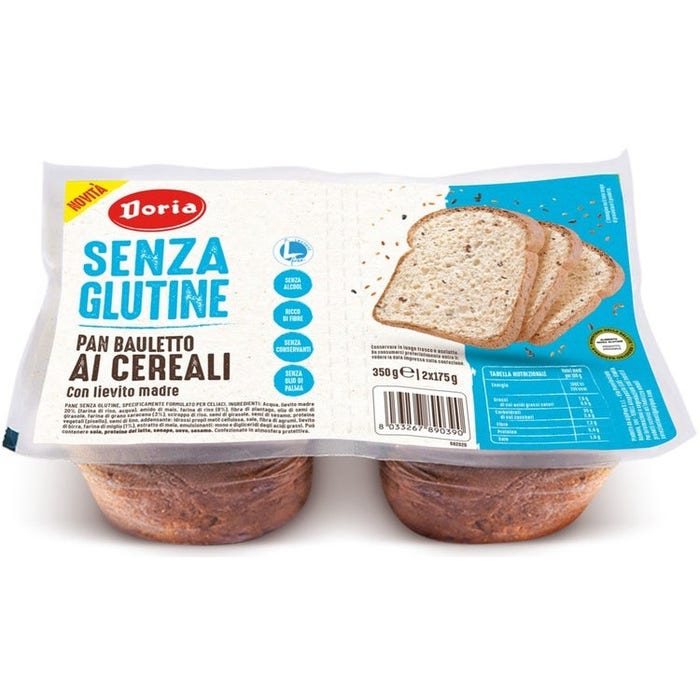 Doria Pan Bauletto Ai Cereali Senza Glutine 2x175g