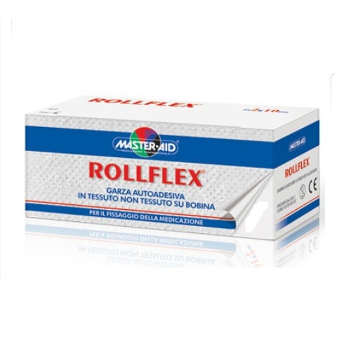 Roll Flex Garza Autoadesiva Sterile TNT Ipoallergenica cm 10x10m