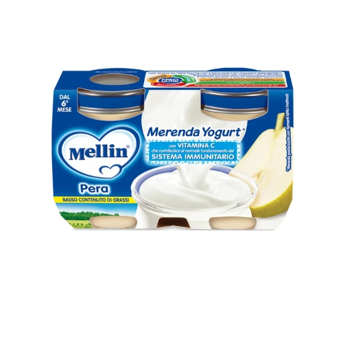 Mellin Merenda Yogurt Alla Pera 2x120 g