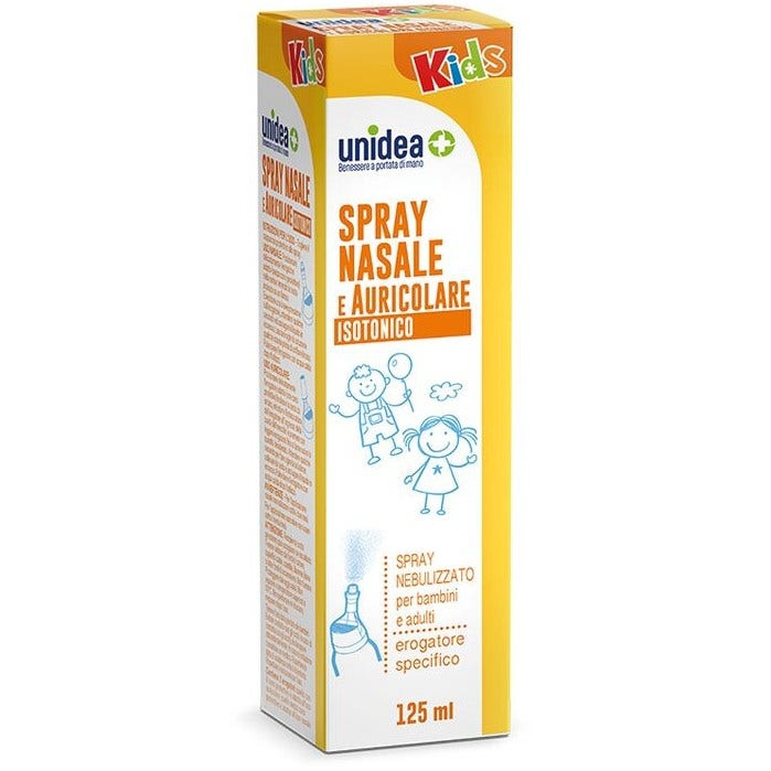 Unidea Acqua Mare Isotonica Spray Nasale Auricolare Bambino 125ml