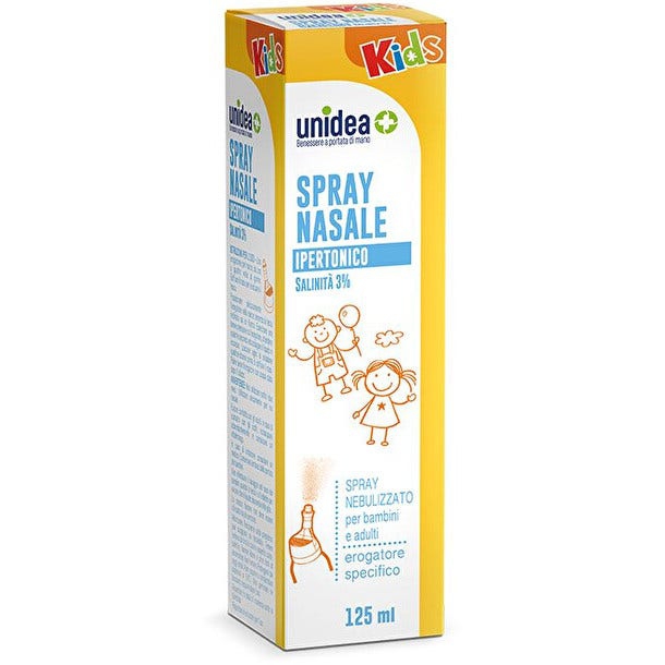 Unidea Acqua Mare Ipertonica Spray Nasale Bambino 125ml