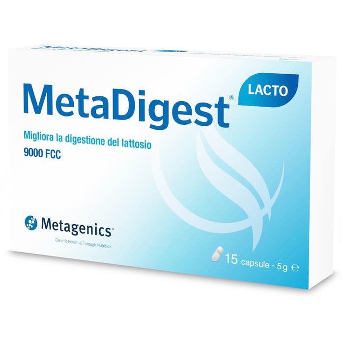 MetaDigest Lacto Integratore Per la Digestione Del Lattosio 15 Capsule