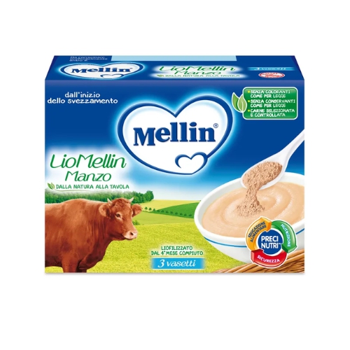 Mellin LioMellin Manzo Liofilizzato 3 x 10 g