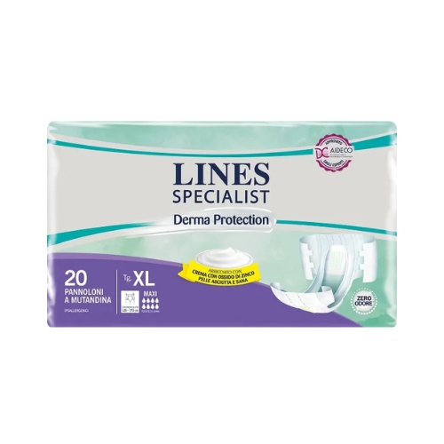 Lines Specialist Derma Protection Taglia XL Maxi Assorbimento 20 Pannolini