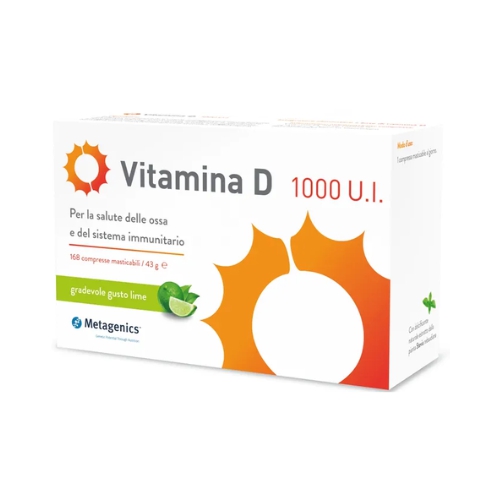 Metagenics Vitamina D 1000 U.I. Integratore Sistema Immunitario E Ossa 168 Compr