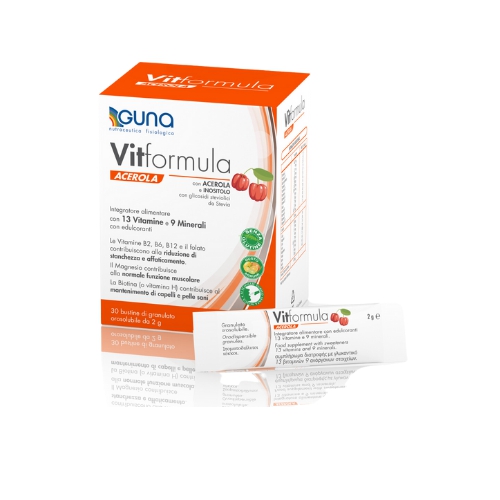 Guna Vitformula Acerola Integratore Di Vitamine e Minerali 30 Stick