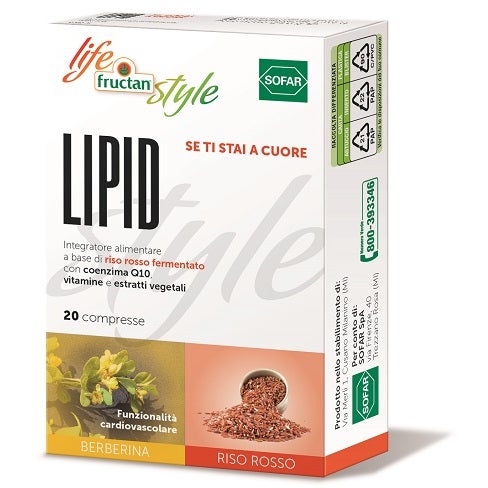 Sofar Life Fructan Style Lipid Integratore Apparato Cardiovascolare 20 Compresse