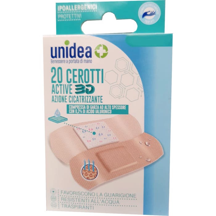 Unidea Active Cerotti Cicatrizzanti 7x2cm 20 Pezzi