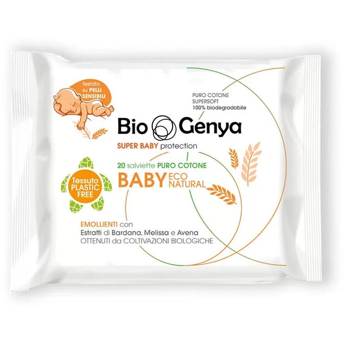 Biogenya Salviette Baby Eco Natural 20 Pezzi