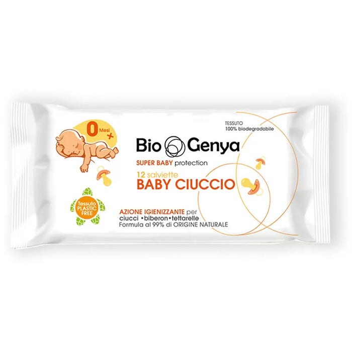 Biogenya Salviette Baby Ciuccio Igienizzante 12 Pezzi