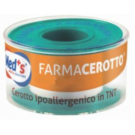 Med s Cerotto TNT Bianco In Rocchetto 5 m x 1 25 cm