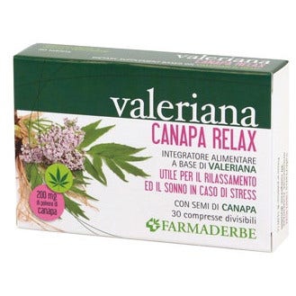 Valeriana Canapa Relax 30 Compresse Divisibili