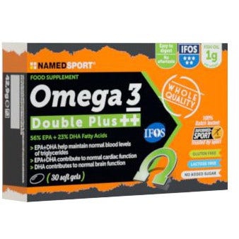 Named Sport Omega 3 Double Plus   Integratore di Acidi Grassi 30 Soft gel