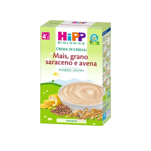 Hipp Bio Crema Di Mais/Grano Saraceno/Avena 200g 4Mesi+