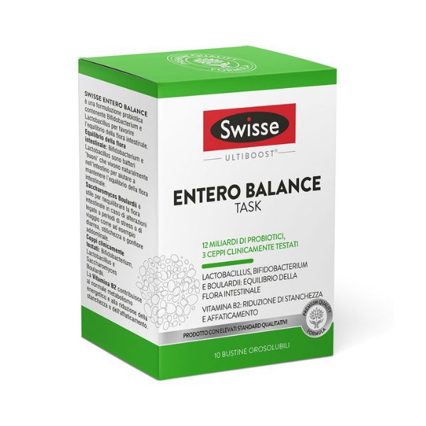 Swisse Entero Balance Task Integratore Probiotici 10 Bustine