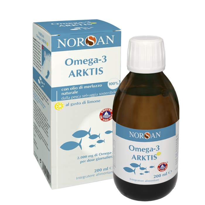 Norsan Arktis Omega-3 Integratore con Olio di Fegato di Merluzzo 200 ml