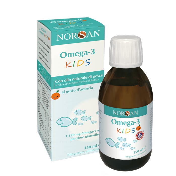 Norsan Omega 3 Kids Integratore Olio di Fegato di Merluzzo Per Bambini 150 ml