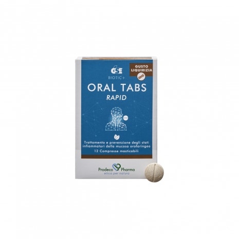 GSE Oral Tabs Rapid Liquirizia Per Infiammazione della Mucosa Orofaringea 12 com