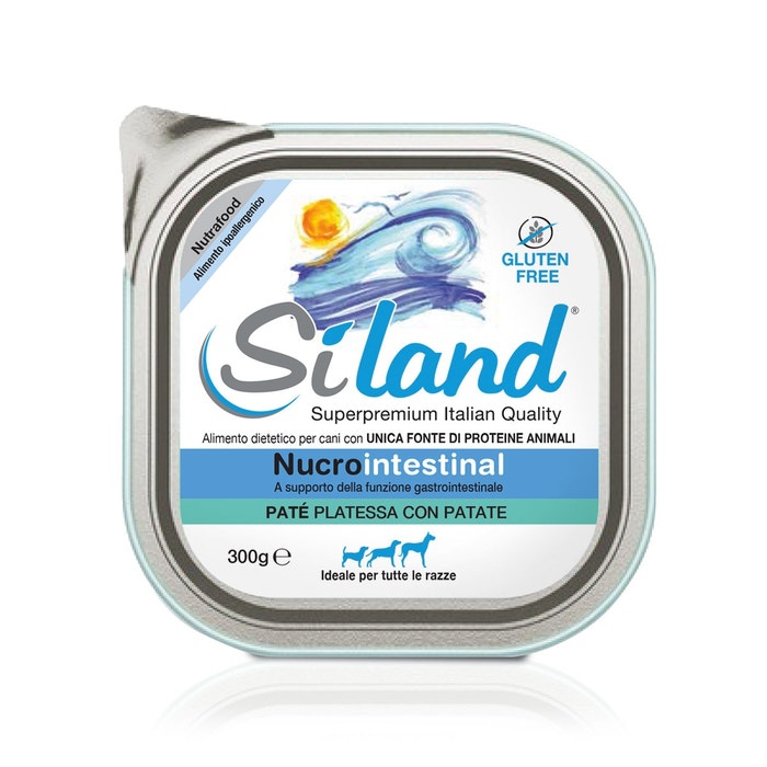 Siland Nucrointestinal Umido Platessa/Patata Per Cani 300g