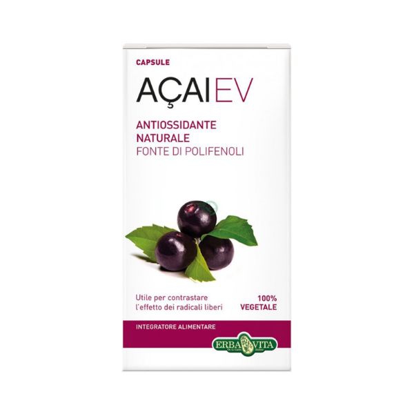 Erba Vita Acai Integratore Alimentare Azione Antiossidante 45 Capsule