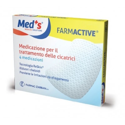 Med's Farmactive Medicazioni Per Cicatrici 5x7,5 cm 4 Pezzi