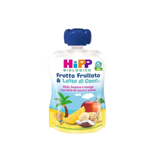 Hipp Biologico Frutta Frullata E Latte Di Cocco Gusto Mela Banana E Mango Con La