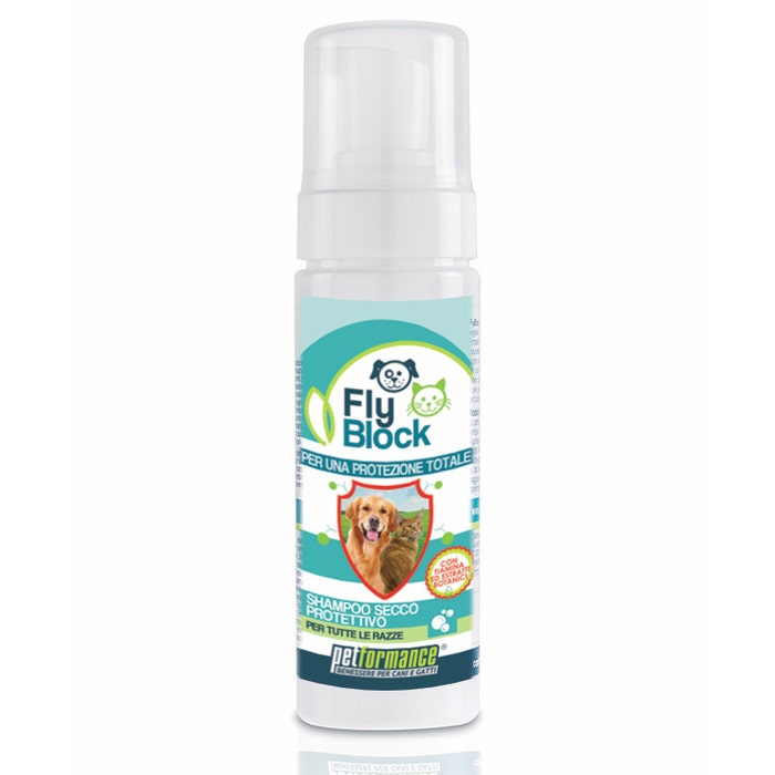 Petformance Flyblock Shampoo Secco Protettivo Per Cani E Gatti 150ml