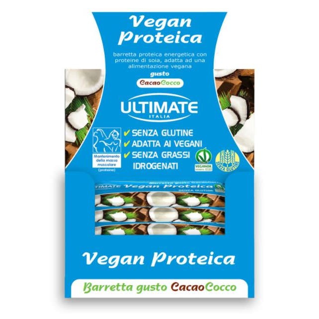 Ultimate Vegan Proteica Barretta Gusto Cacao/Cocco 24 Pezzi