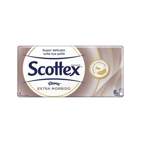 Scottex Extra Morbido Fazzoletti 8 Pezzi