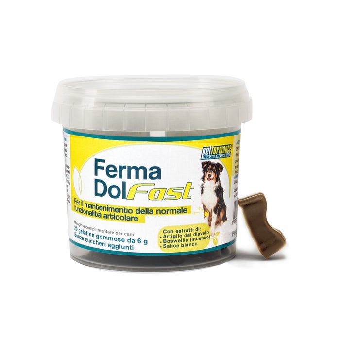 Petformance FermaDol Fast Mangime Complementare Per Cani 20 Gelatine Gommose