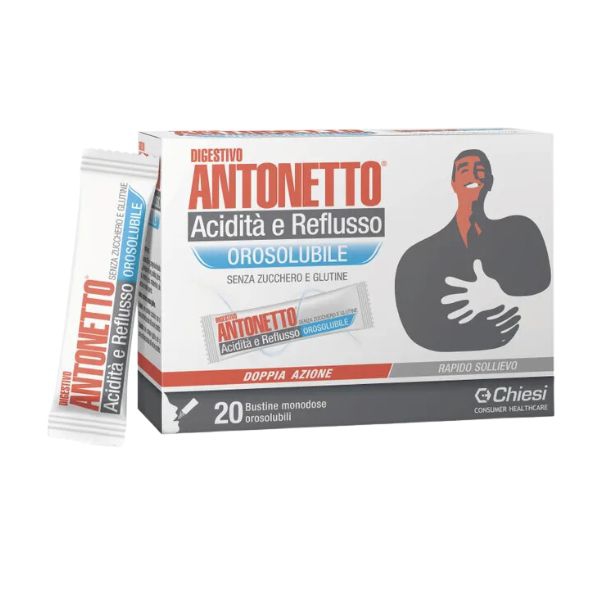 Digestivo Antonetto Acidit e Reflusso Orosolubile 20 Bustine