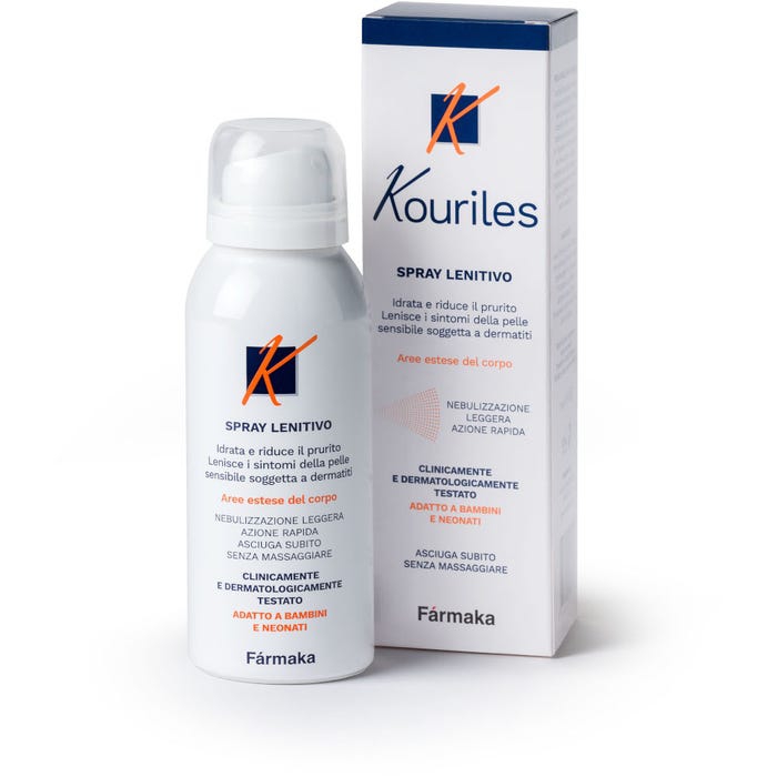 Kouriles Spray Lenitivo per Pelle Sensibile e Soggetta a Dermatite 75 ml
